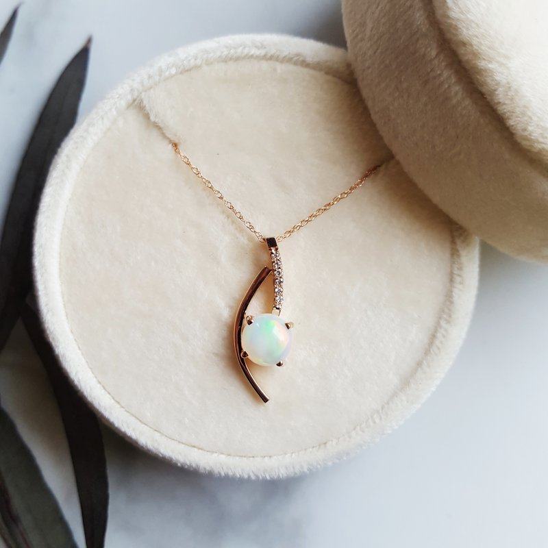 Sami Fine Jewelry Natural Opal Pendant - Main Image
