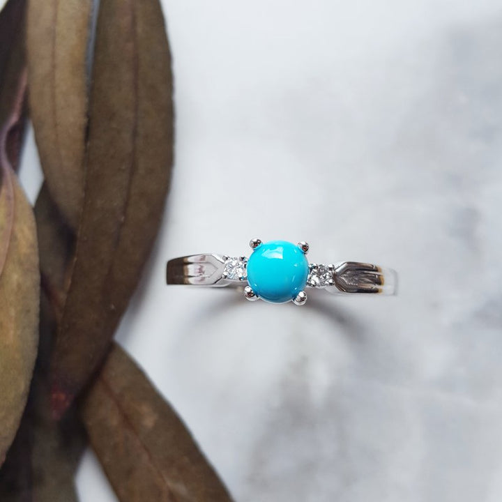 Arizona Turquoise and Inlaid Jewelry Essential Sleeping Beauty Turquoise Ring 250541