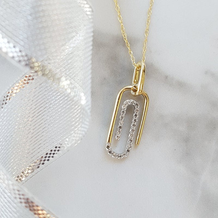 Sami Fine Jewelry Single Paperclip Necklace