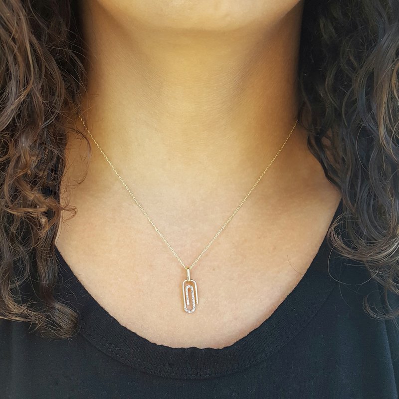 Sami Fine Jewelry Single Paperclip Necklace