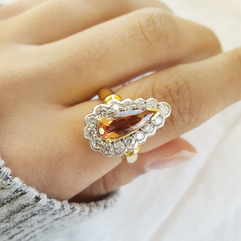 Luxury by Rene Hernandez Imperial Topaz Ring