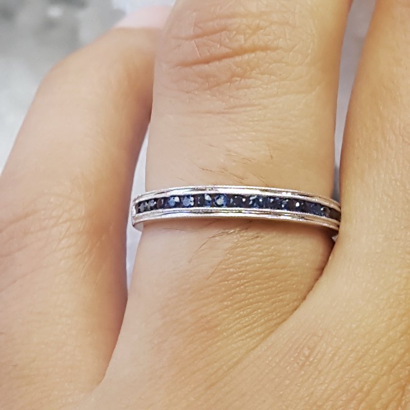 Sami Fine Jewelry Sapphire Channel Band