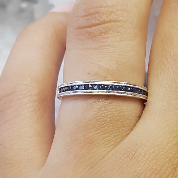 Sami Fine Jewelry Sapphire Channel Band