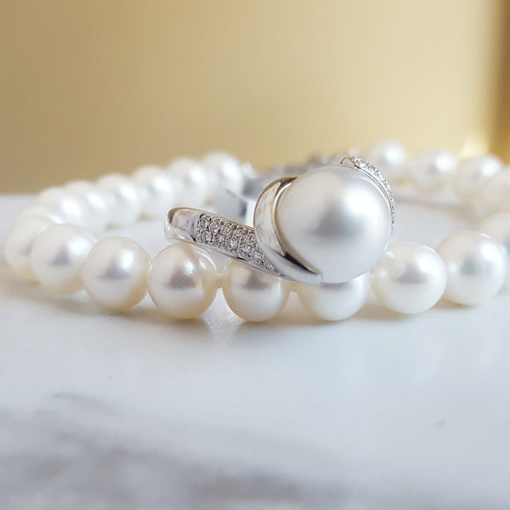 Sami Fine Jewelry Pearl Wrapped Ring