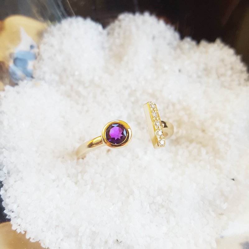  Arizona Amethyst Gold Jewelry Arizona Amethyst Simplistic Ring 363253