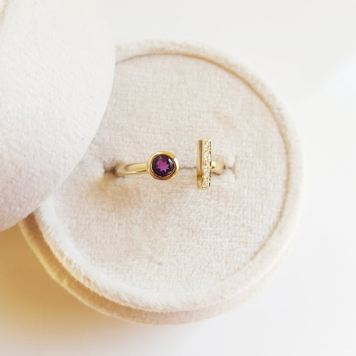 Arizona Amethyst Gold Jewelry Arizona Amethyst Simplistic Ring