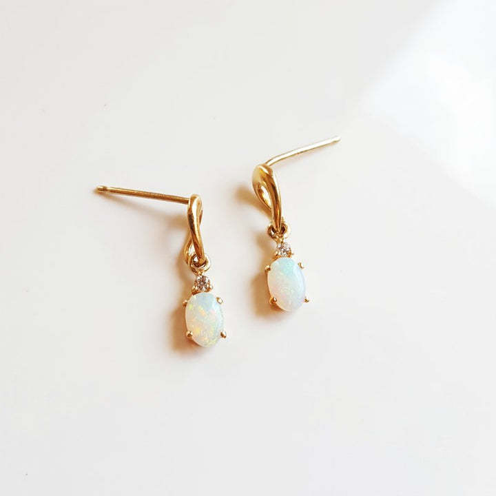 Sami Fine Jewelry Oval Opal Earrings
