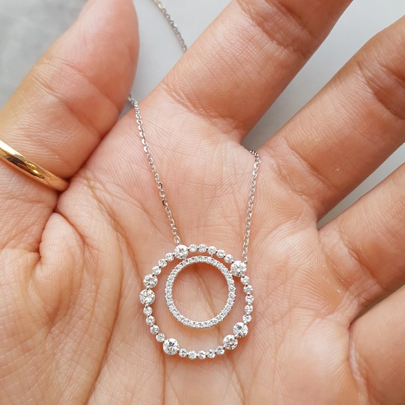 Sami Fine Jewelry Diamond Spirograph Pendant