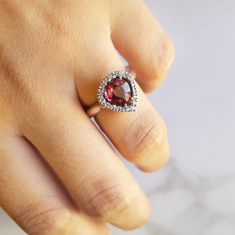 Luxury by Rene Hernandez Tourmaline Handmade Fashion Ring