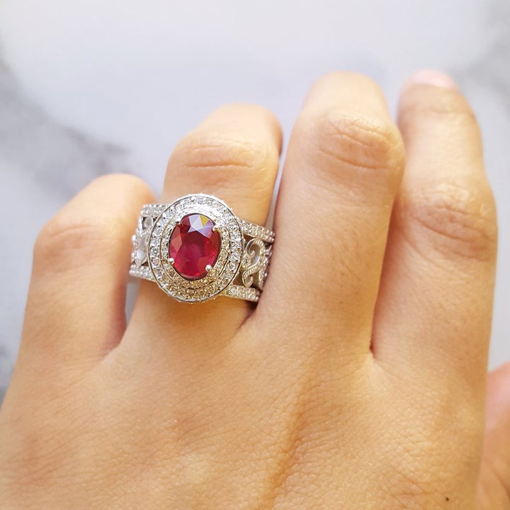 Luxury by Rene Hernandez Ruby Red Ring