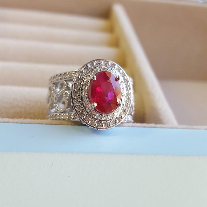 Luxury by Rene Hernandez Ruby Red Ring