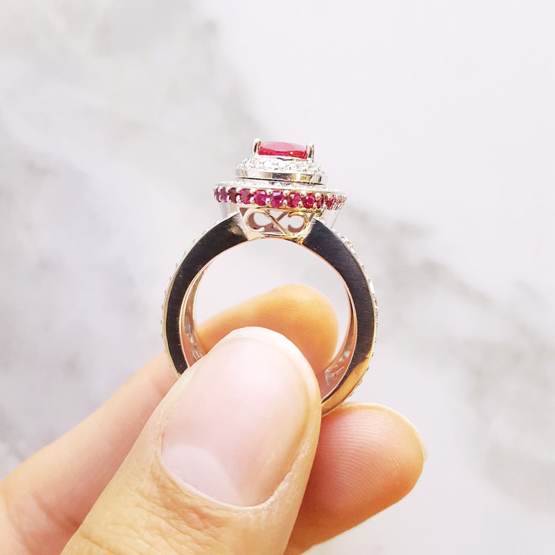Luxury by Rene Hernandez Ruby Red Ring