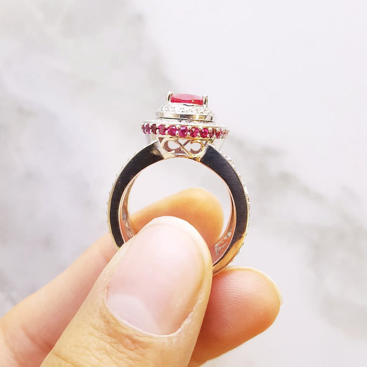 Luxury by Rene Hernandez Ruby Red Ring