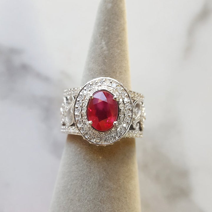 Luxury by Rene Hernandez Ruby Red Ring