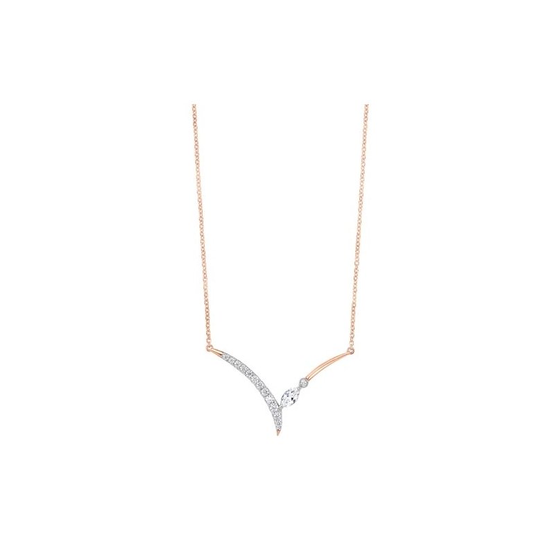 Gems One Elegant Chevron Necklace