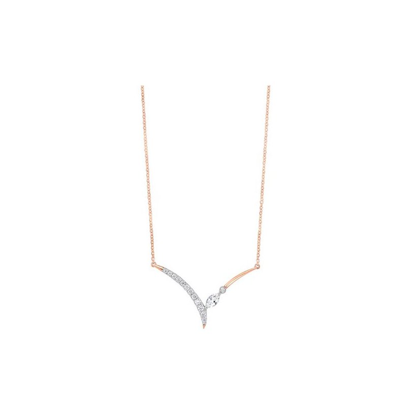 Gems One Elegant Chevron Necklace