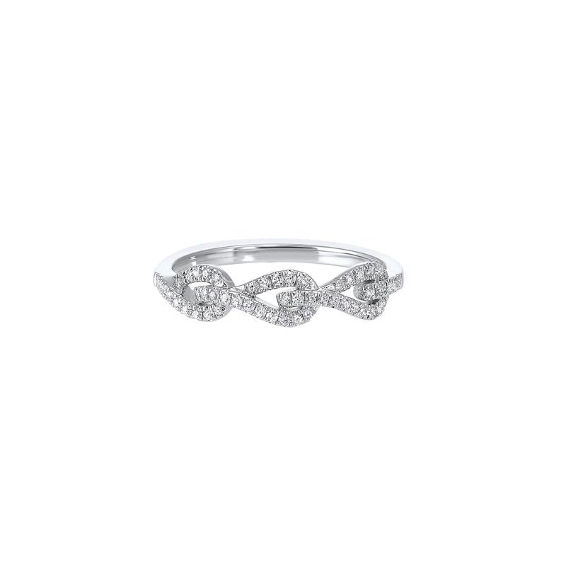  Gems One Diamond Triple Teardrop White Gold Stackable Wedding Ring (1/6 Ctw) RG11020-1WD - Sami Fine Jewelry