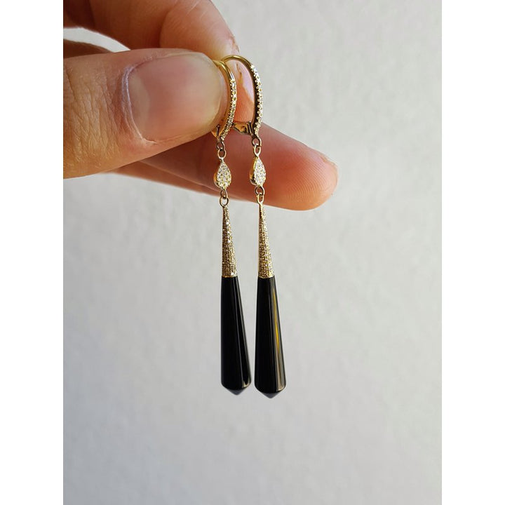 Doves by Doron Paloma Onyx Drop Earrings