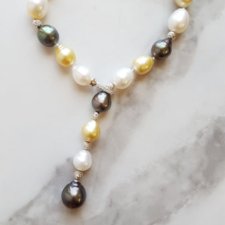 Sami Fine Jewelry Adjustable Lariat Pearl Strand
