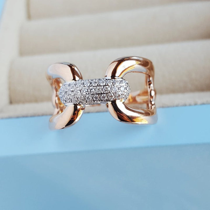 Sami Fine Jewelry Chain Diamond Ring 020902