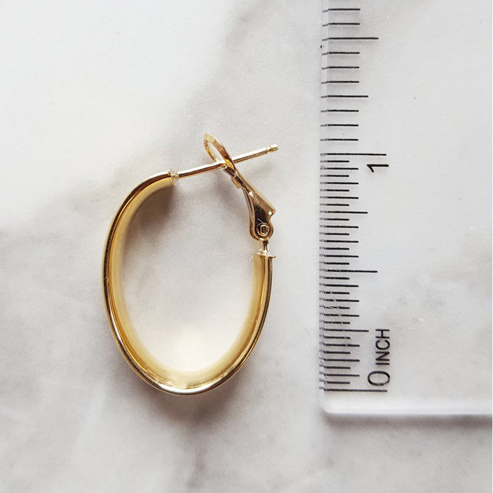 Sami Fine Jewelry High Polish Wide Gold Hoops