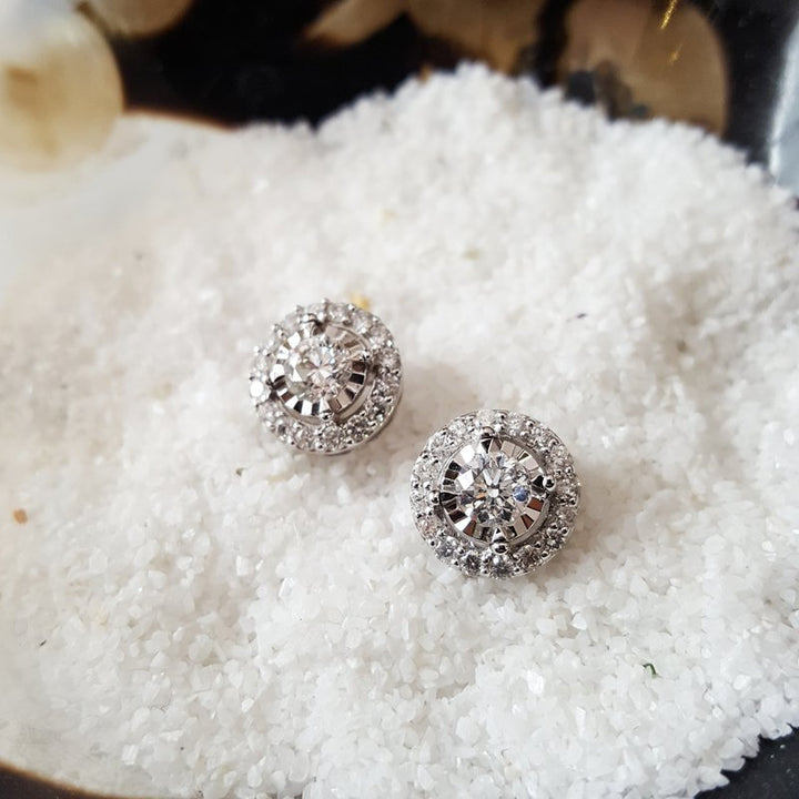 Sami Fine Jewelry True Reflections Halo Studs