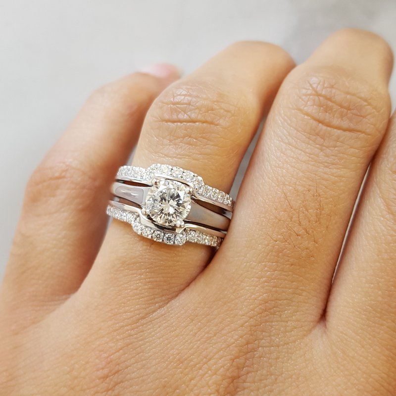 Sami Fine Jewelry Daisy Engagement Ring Jacket