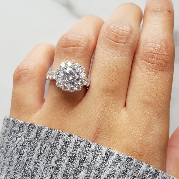 Sami Fine Jewelry Explosive Diamond Engagement Ring