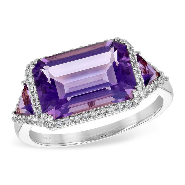 Allison Kaufman 14K Amethyst Statement Ring