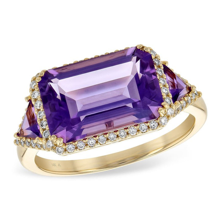 Allison Kaufman 14K Amethyst Statement Ring