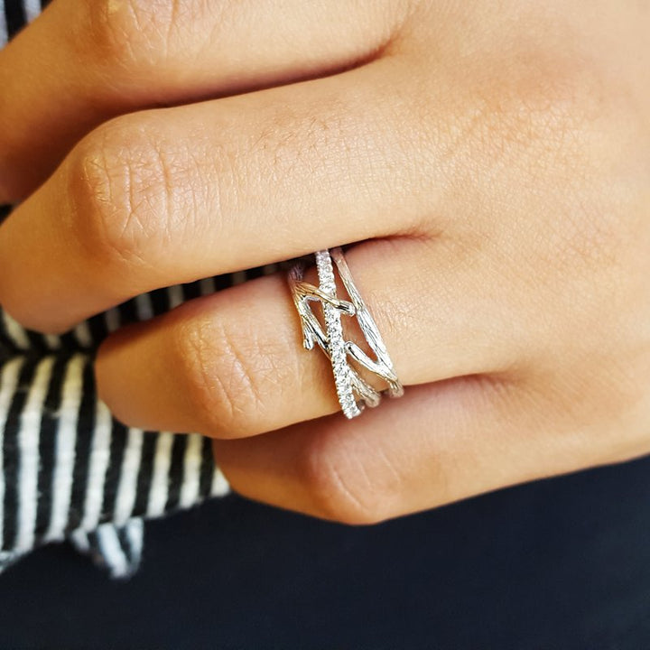 Sami Fine Jewelry Diamond Tree Branch Ring