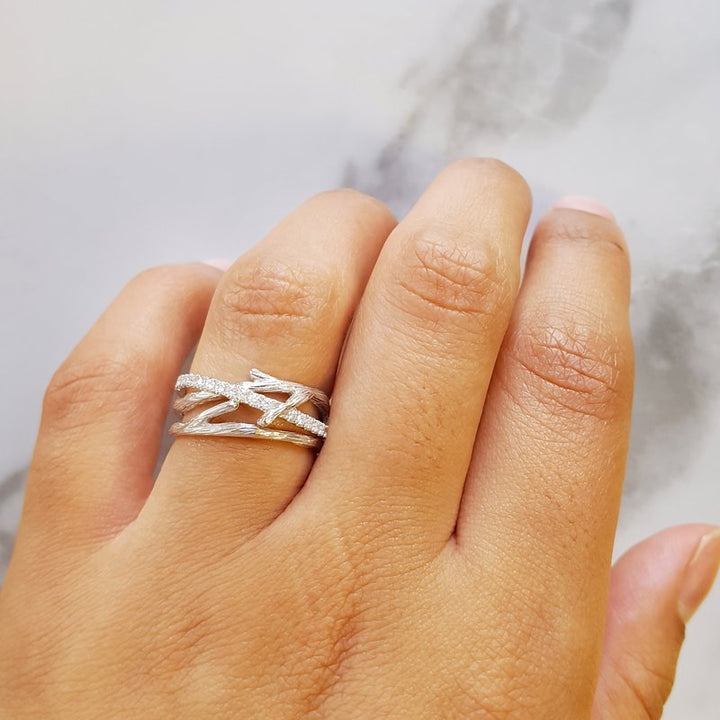 Sami Fine Jewelry Diamond Tree Branch Ring