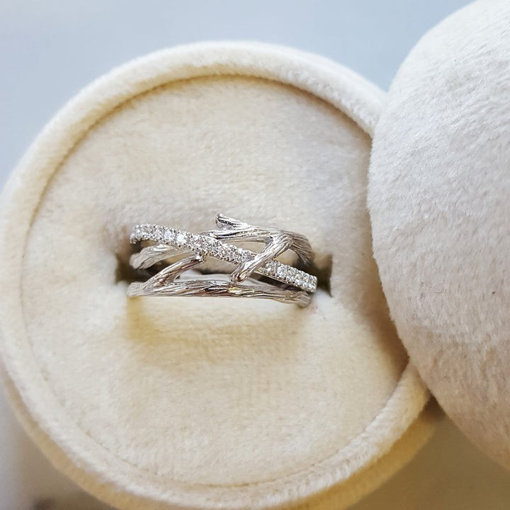 Sami Fine Jewelry Diamond Tree Branch Ring
