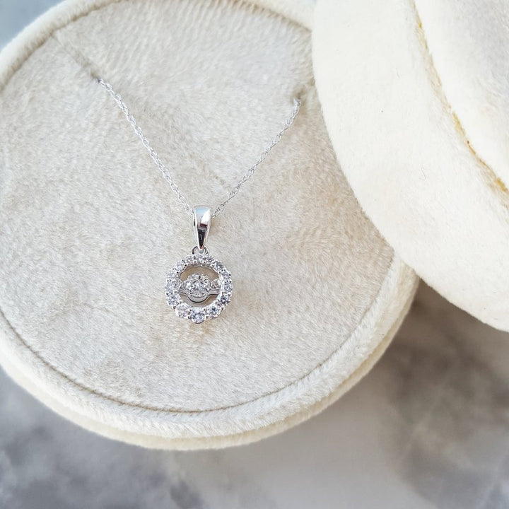Gems One Dancing Diamond Halo Pendant