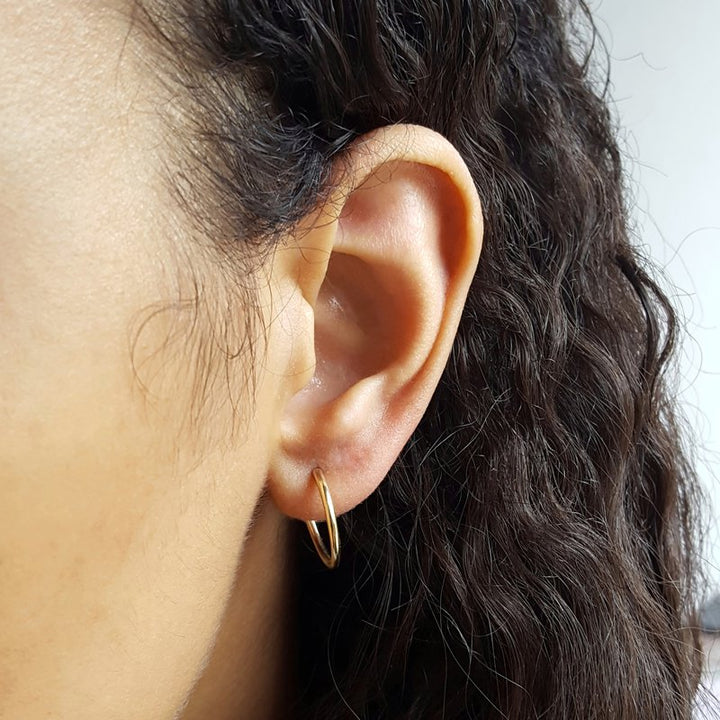 Sami Fine Jewelry Endlessly Classic Gold Hoops