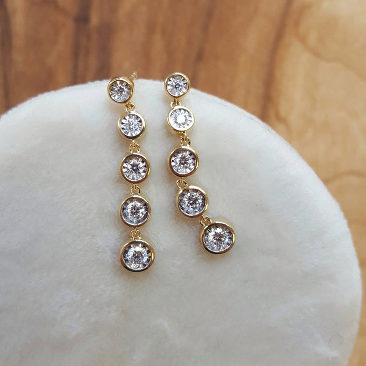 Allison Kaufman Dimaond Bezel Earrings 152163