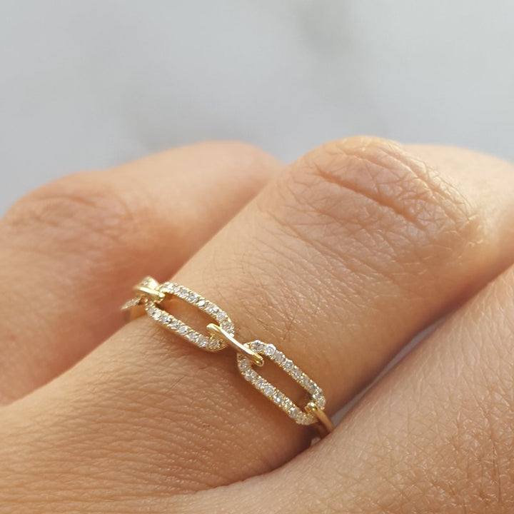 Gems One Diamond Chain Ring 031101