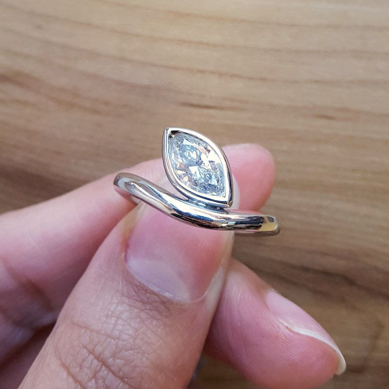 Luxury by Rene Hernandez Yellow Diamond Modern Ring