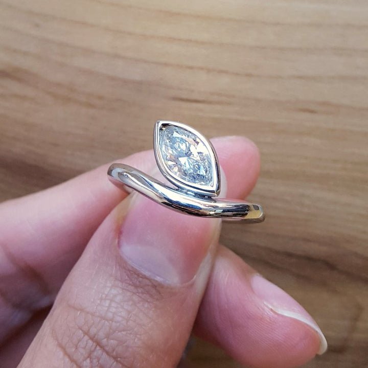 Luxury by Rene Hernandez Yellow Diamond Modern Ring