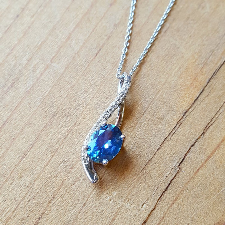 American Gem Collection™ Montana Sapphire Pendant 250317