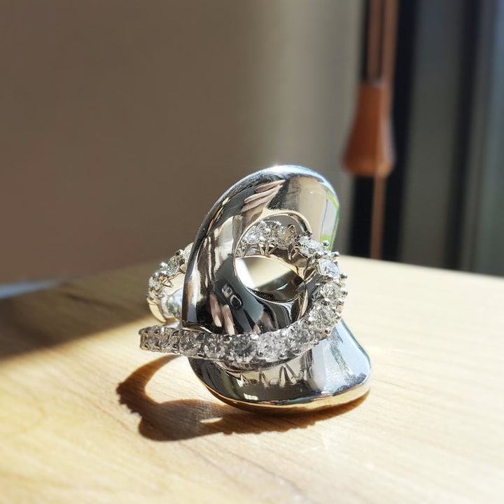 Luxury by Rene Hernandez Diamond Saddle Ring