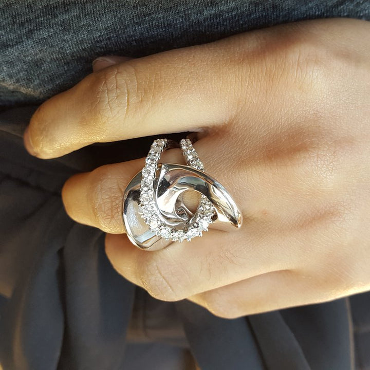 Luxury by Rene Hernandez Diamond Saddle Ring