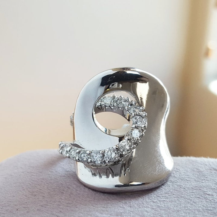 Luxury by Rene Hernandez Diamond Saddle Ring