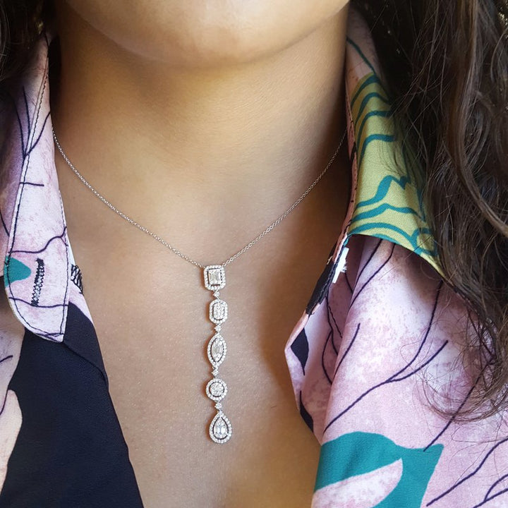 Sami Fine Jewelry Multi Shape Geometric Pendant