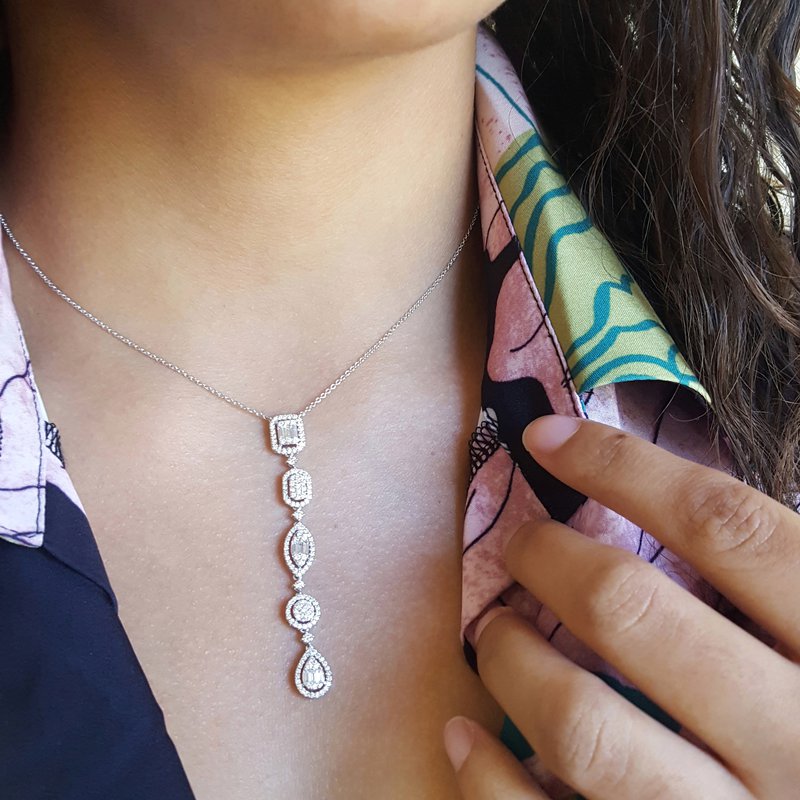 Sami Fine Jewelry Multi Shape Geometric Pendant