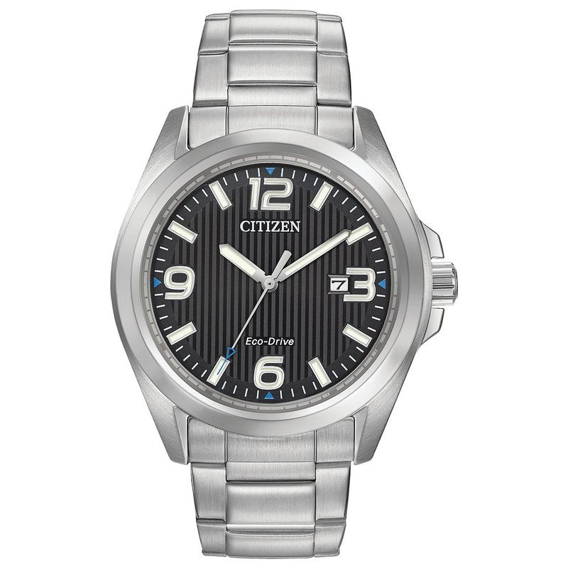 Citizen Eco-Drive Weekender Garrison Mens Stainless Steel AW1430-86E