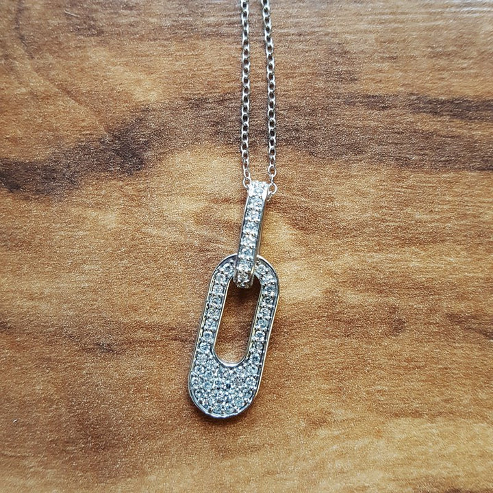  Gems One Diamond Interlocked Oval Pendant 121764 - Sami Fine Jewelry