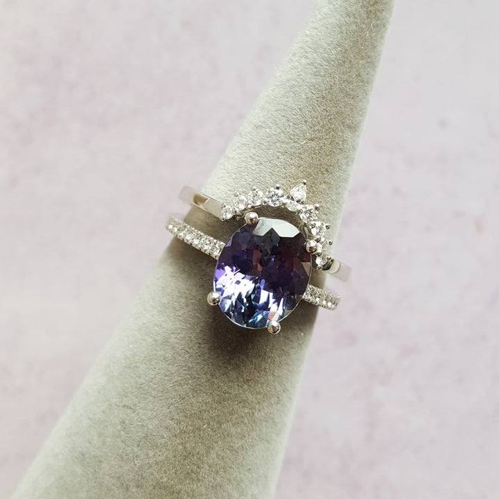 Parlé Peacock Tanzanite Queen Ring