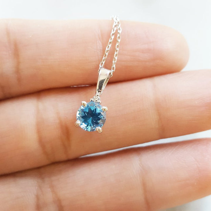 Sami Fine Jewelry December Birthstone Pendant
