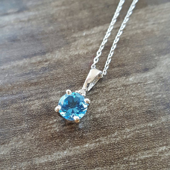 Sami Fine Jewelry December Birthstone Pendant